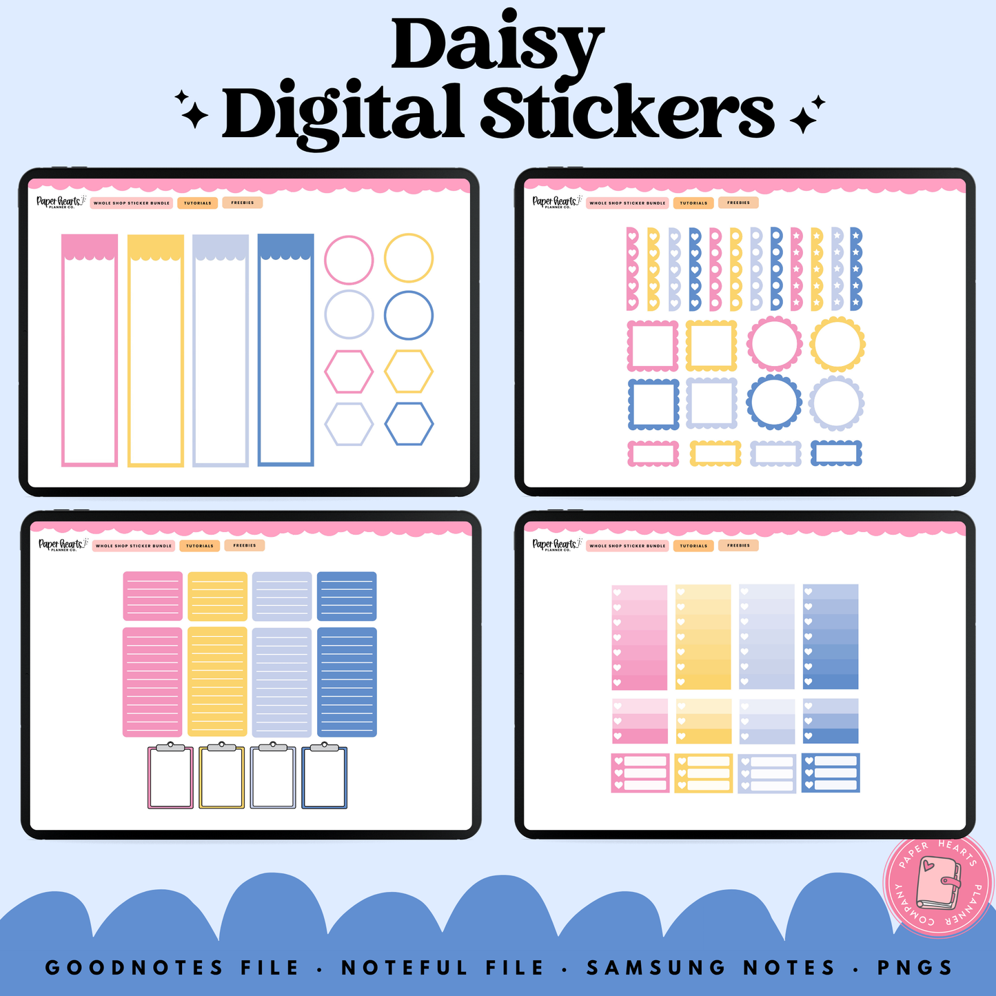 Daisy Stickers - Full Set