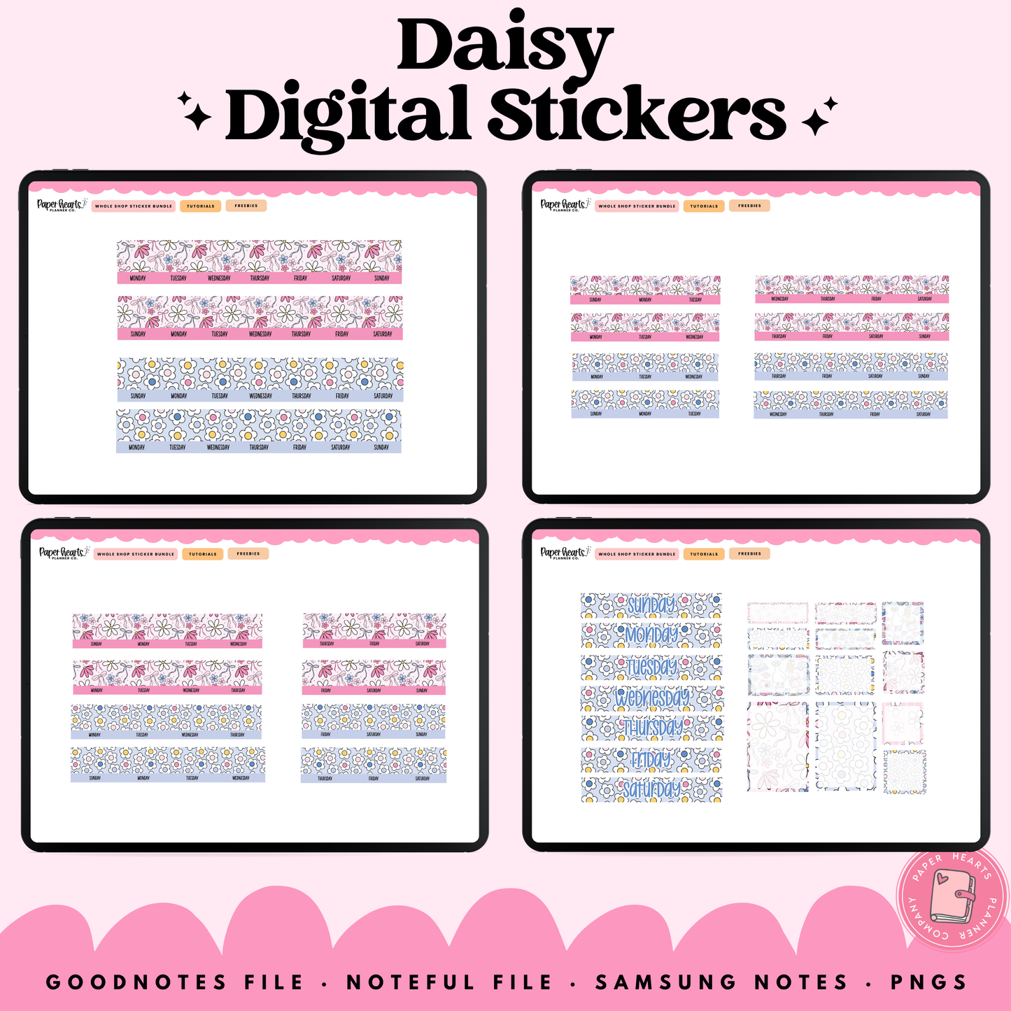 Daisy Stickers - Mini Set