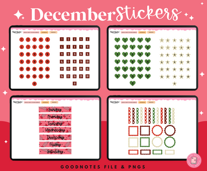 December Stickers