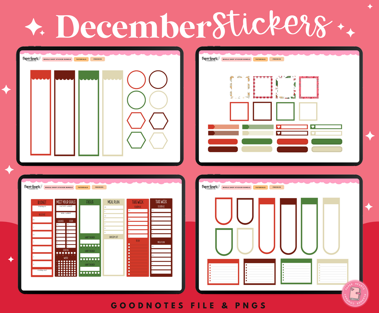 December Stickers