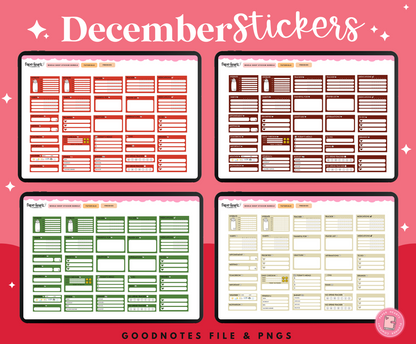 December Stickers