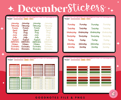 December Stickers