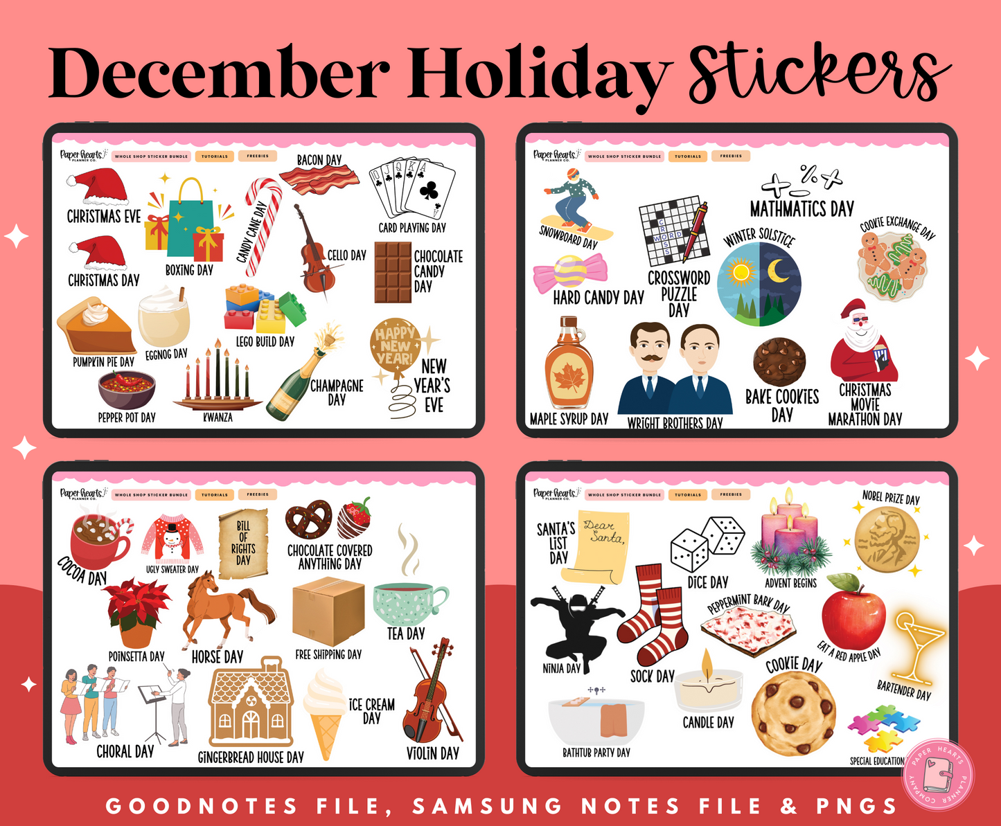 December Holidays Stickers