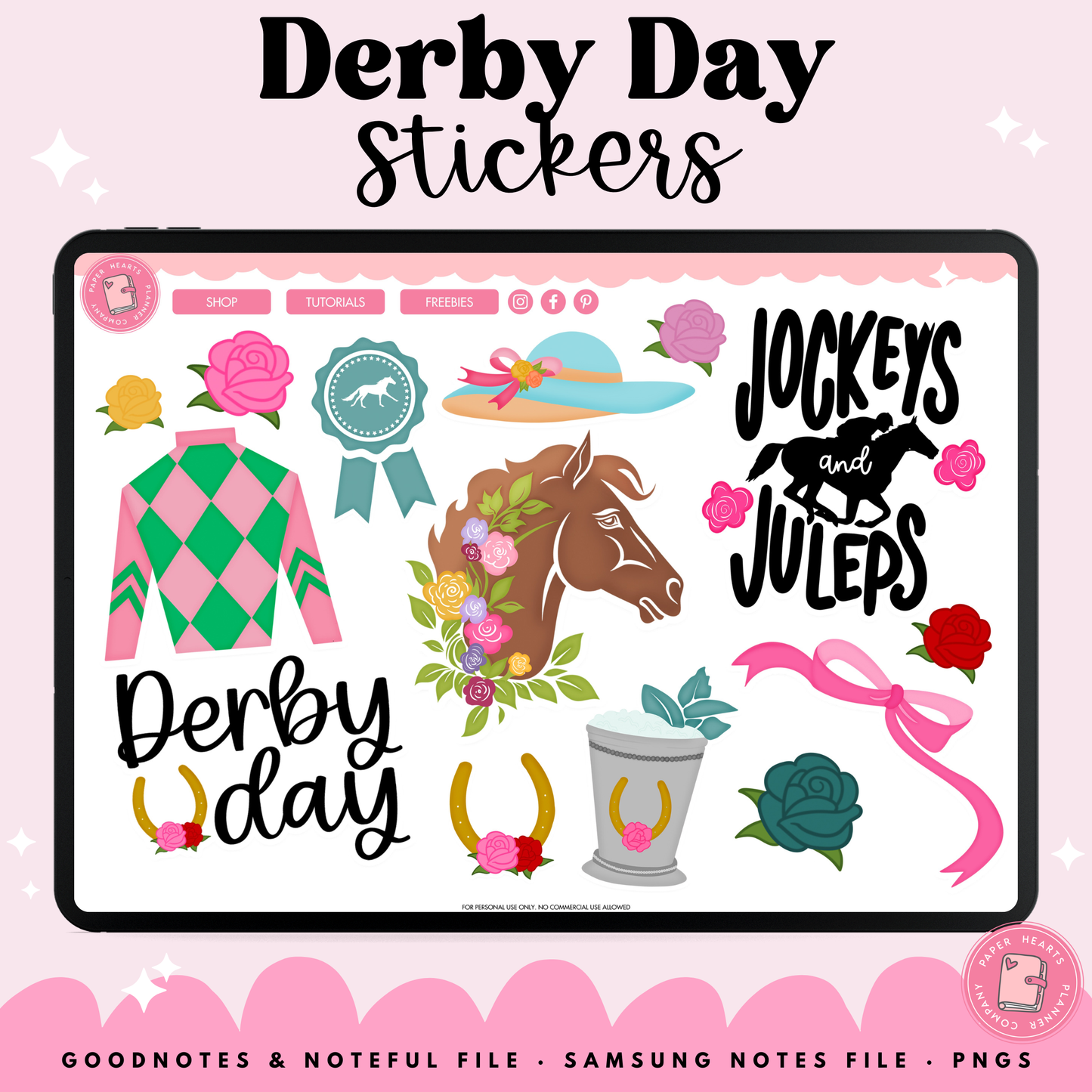 Derby Day Stickers