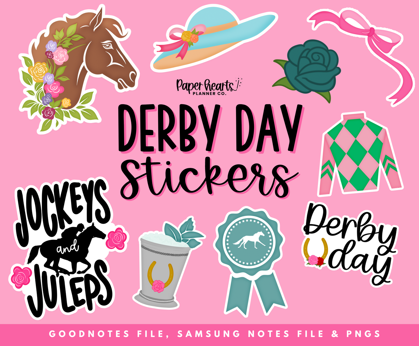 Derby Day Stickers