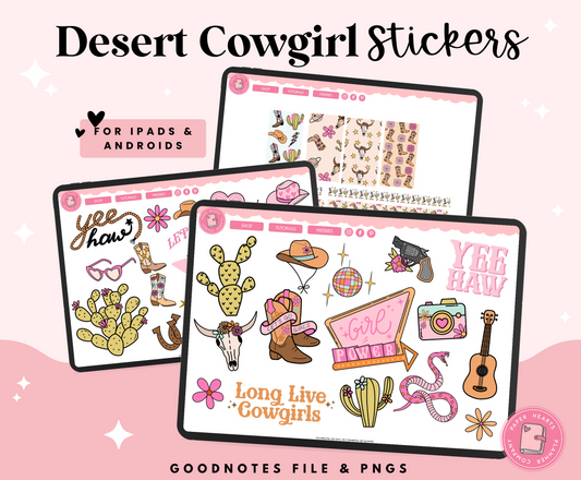 Desert Cowgirl Stickers