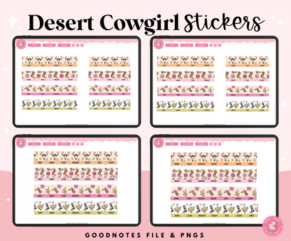 Desert Cowgirl Stickers