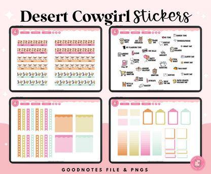 Desert Cowgirl Stickers