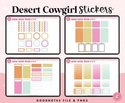 Desert Cowgirl Stickers