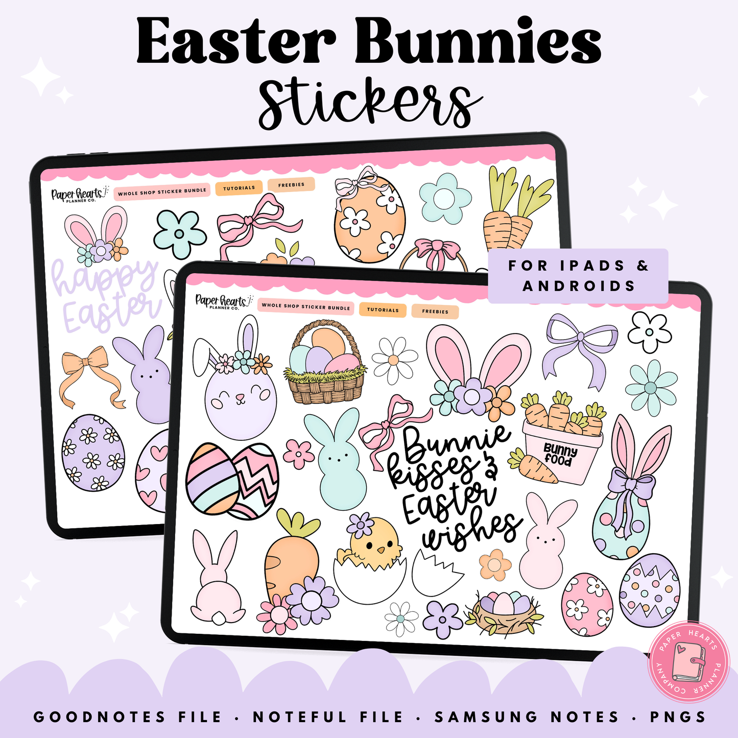 Easter Bunnies Stickers