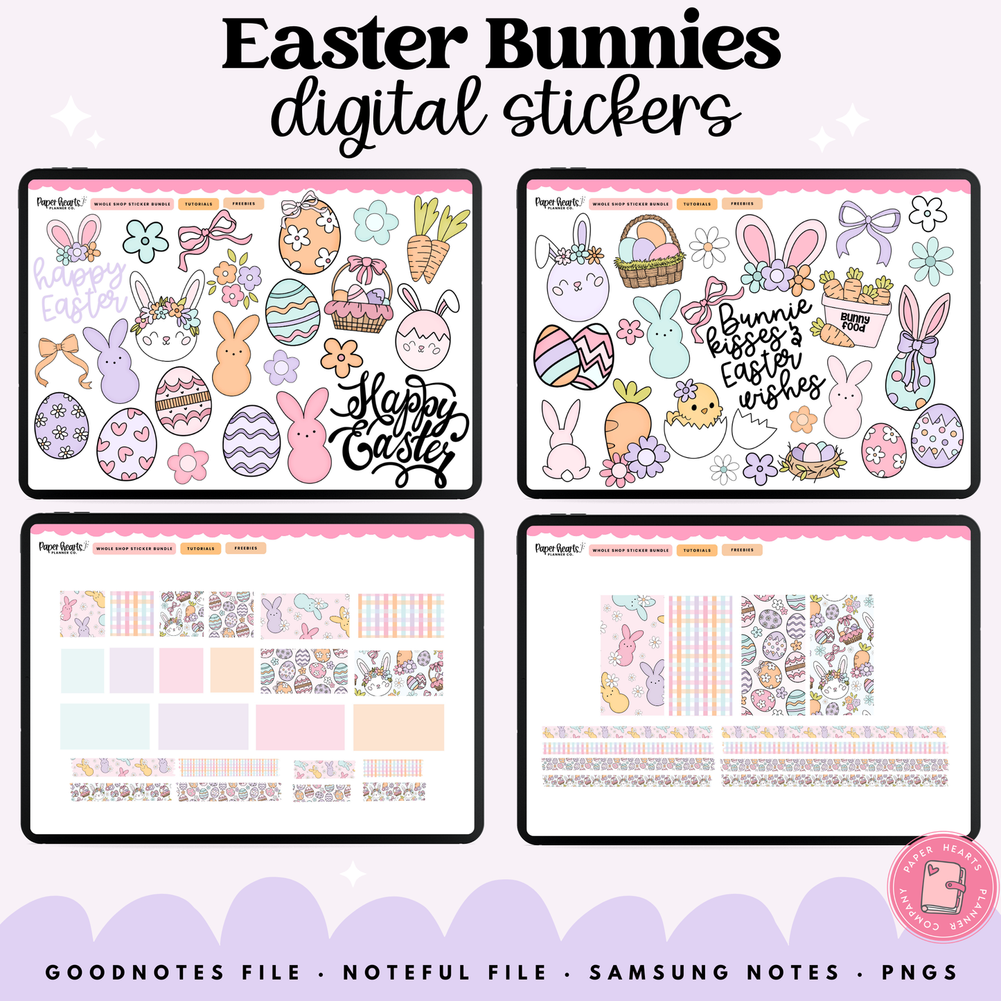 Easter Bunnies Stickers