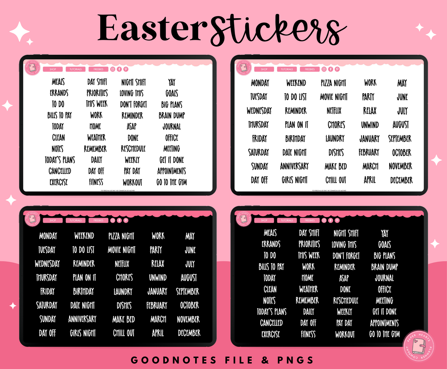 Easter Carrots Stickers