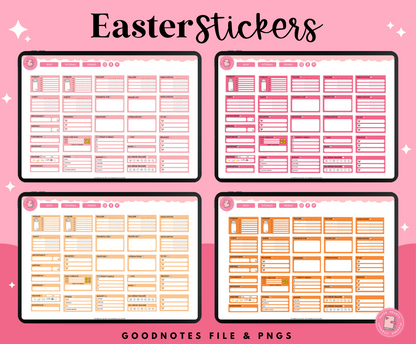 Easter Carrots Stickers
