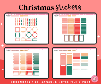 Fa La La La Christmas Stickers