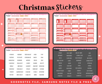 Fa La La La Christmas Stickers