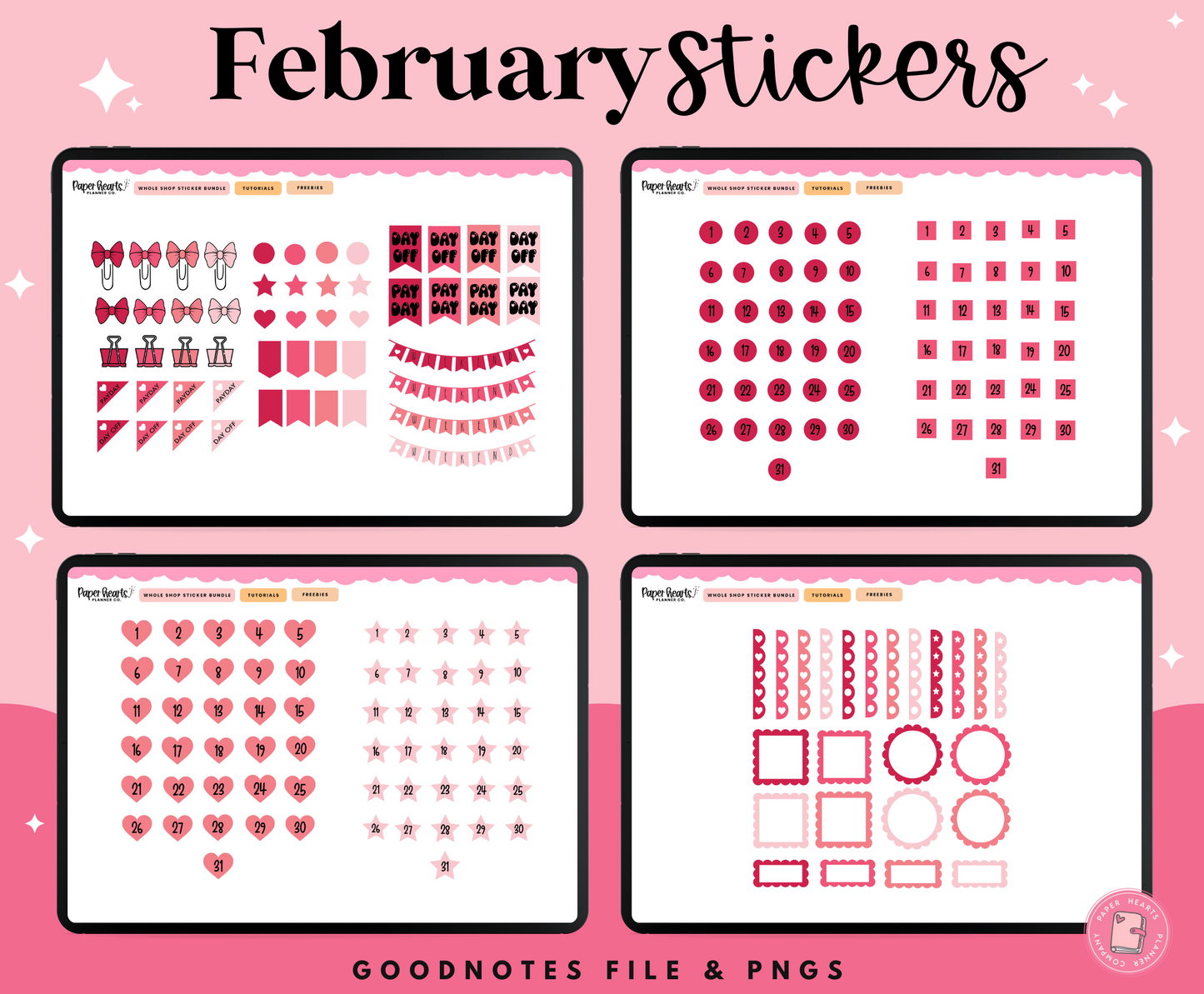 February 2025 Stickers