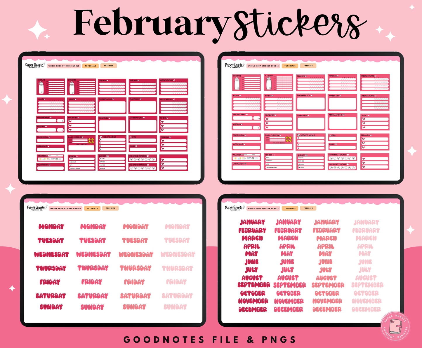 February 2025 Stickers