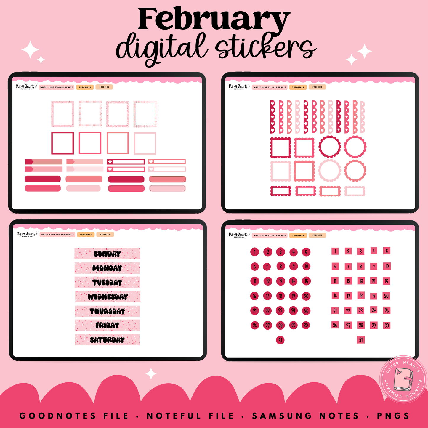 February 2025 Stickers