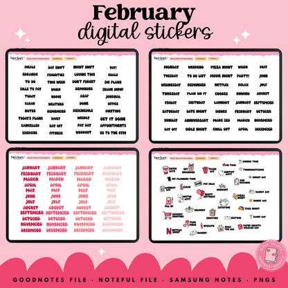 February 2025 Stickers
