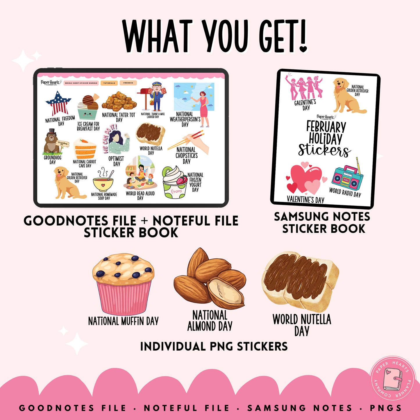 February Holiday Stickers