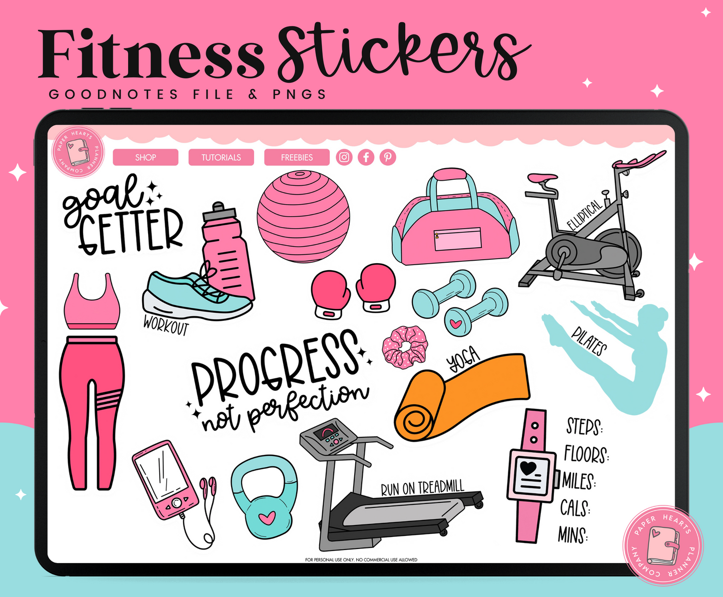 Fitness Digital Stickers