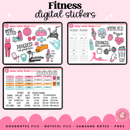 Fitness Digital Stickers