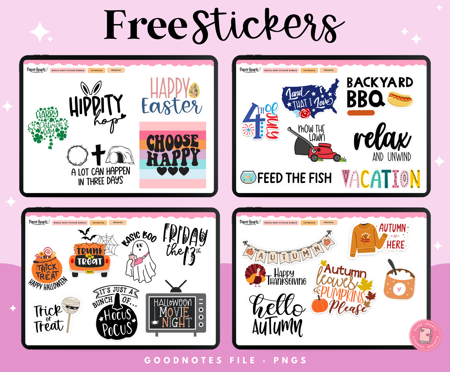 Everyday Free Sticker Collection