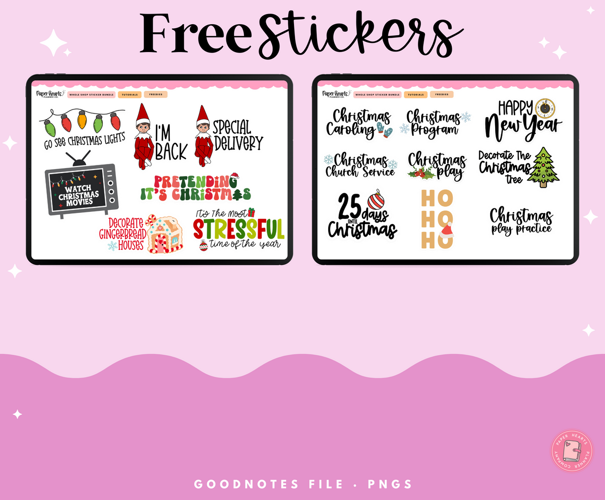 Free Stickers Collection Everyday Free Sticker Collection β Paper Hearts Planner Co.