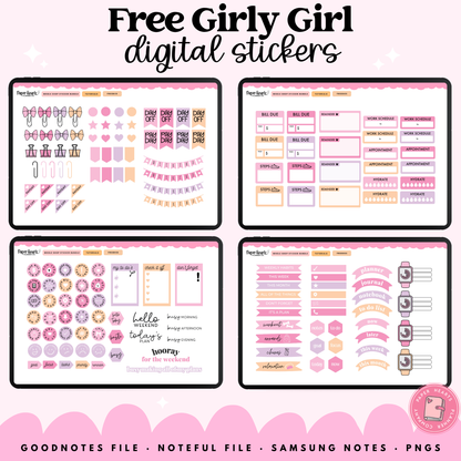 Free Girly Girl Stickers