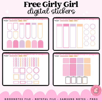 Free Girly Girl Stickers