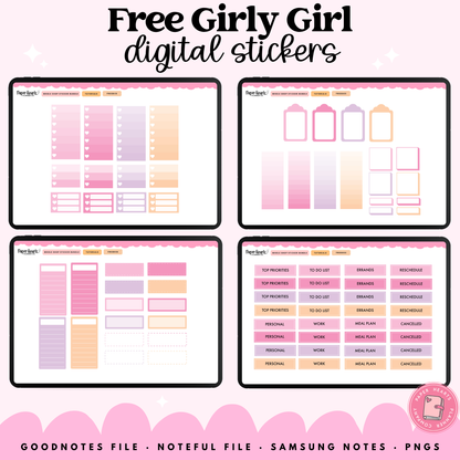 Free Girly Girl Stickers