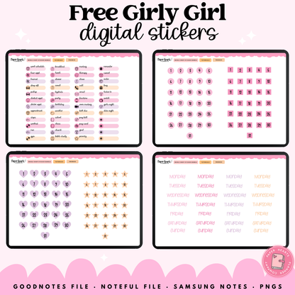 Free Girly Girl Stickers