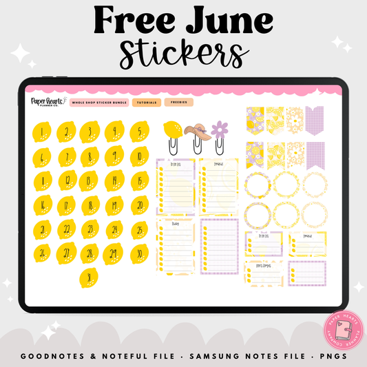 Free June Stickers