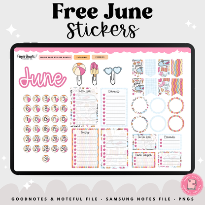 Free June 2026 Stickers