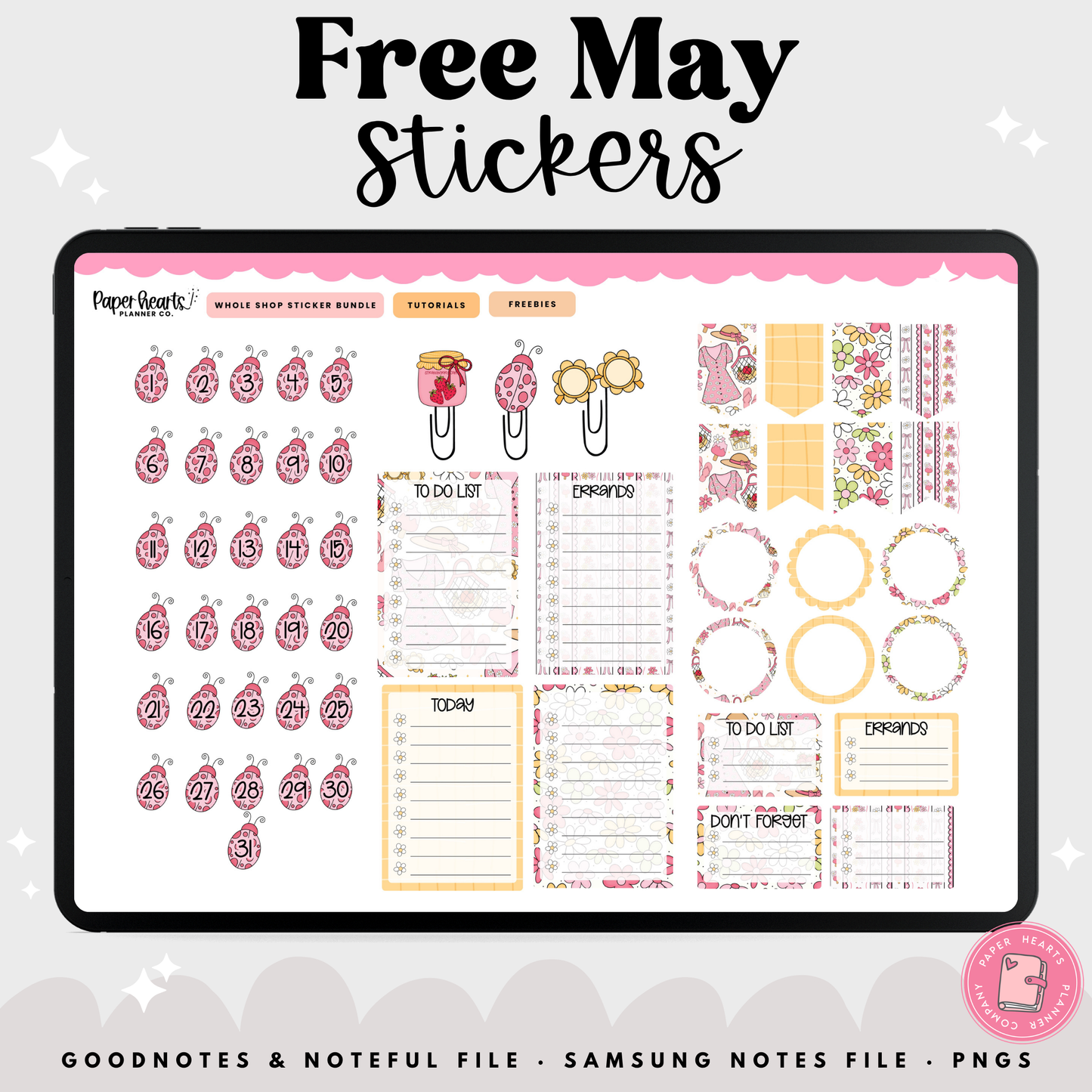 Free May Stickers