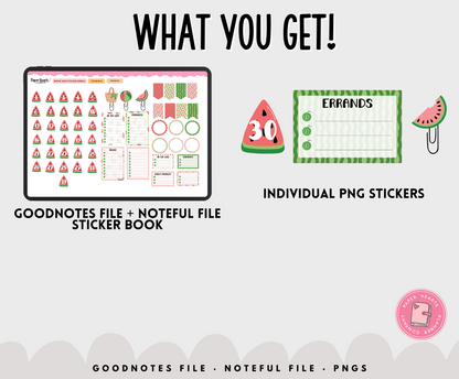 Free Watermelon Stickers