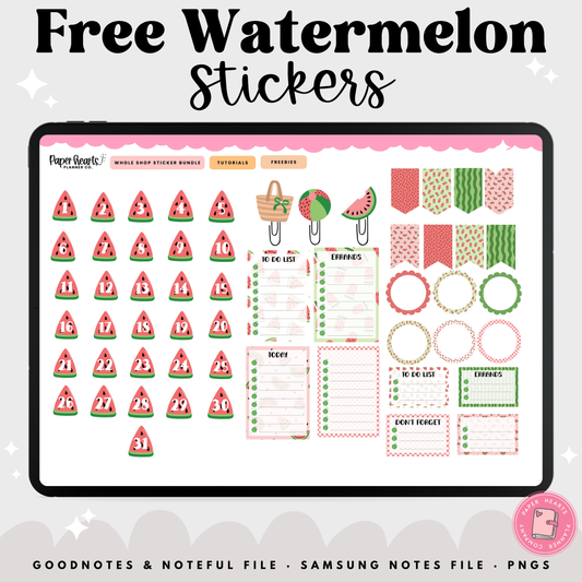 Free Watermelon Stickers
