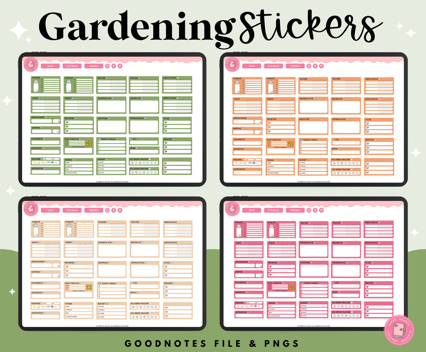 Gardening Stickers