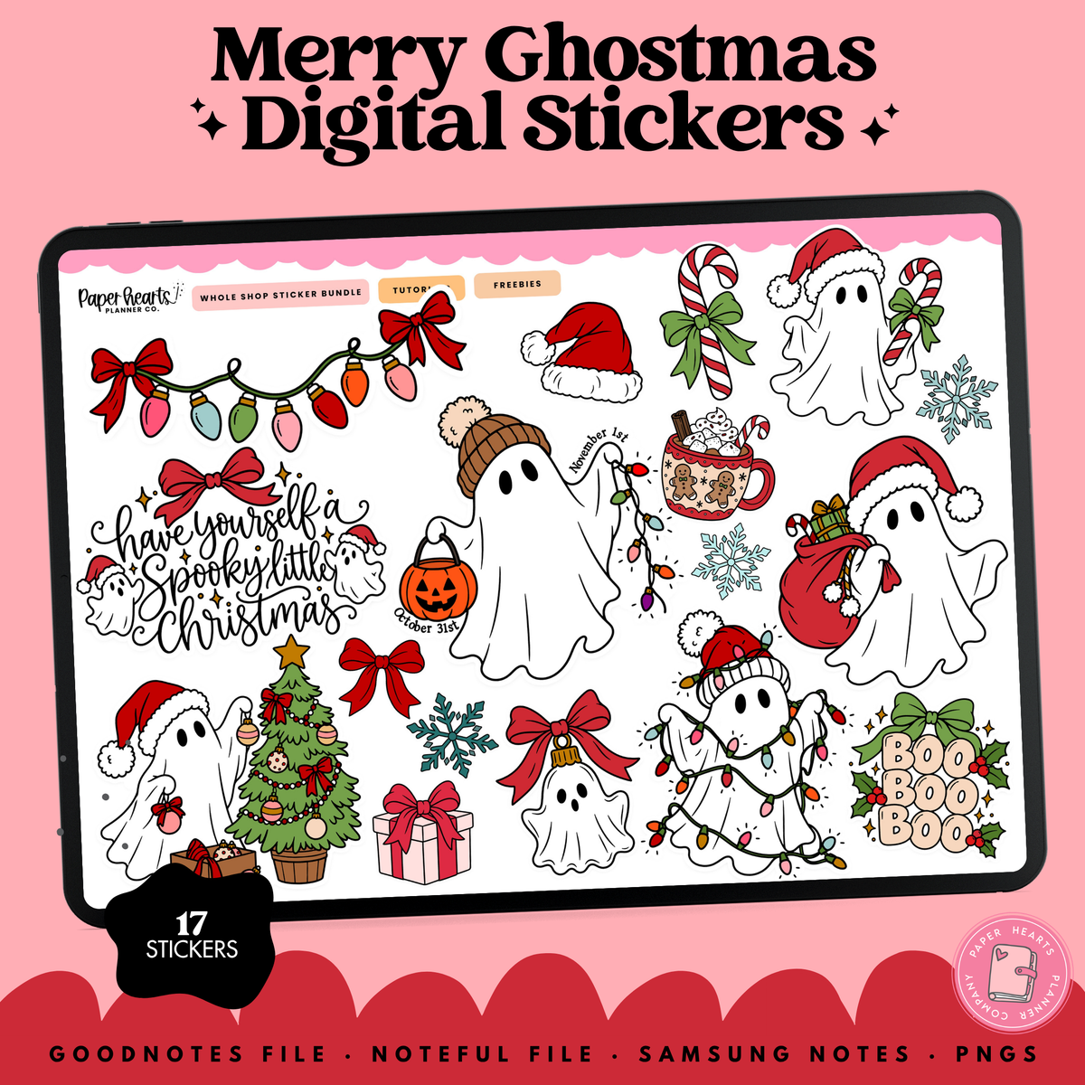 Merry Ghostmas Stickers