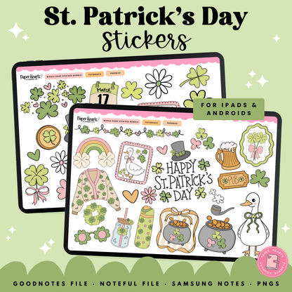 Girly Goose St. Patrick's Day Stickers