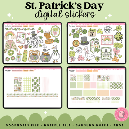 Girly Goose St. Patrick's Day Stickers