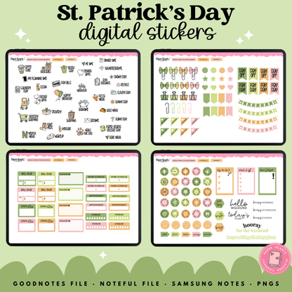 Girly Goose St. Patrick's Day Stickers