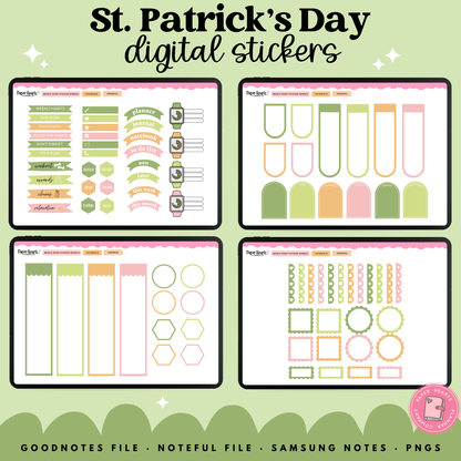 Girly Goose St. Patrick's Day Stickers