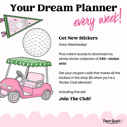 Golf Stickers