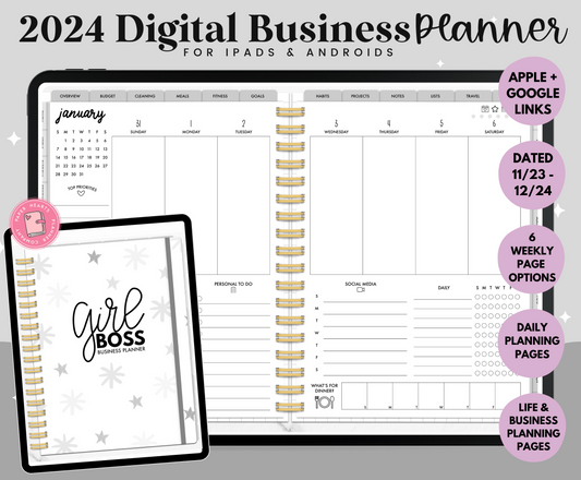 2024 Gray Business Planner