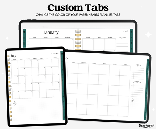 Traditional Christmas December Tabs Green