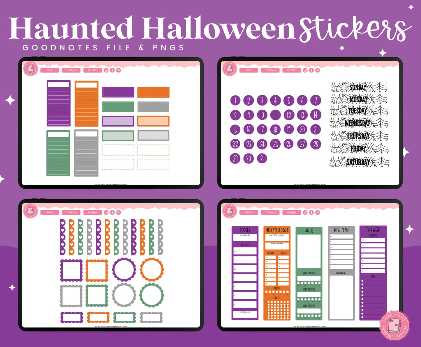 Haunted Halloween Stickers