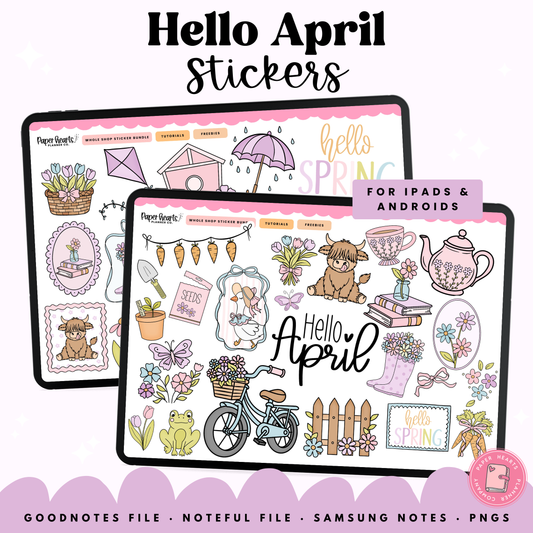 Hello April Stickers