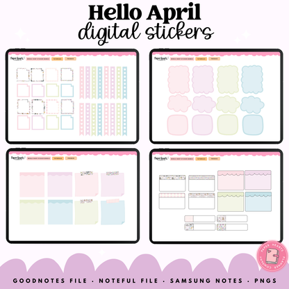 Hello April Stickers