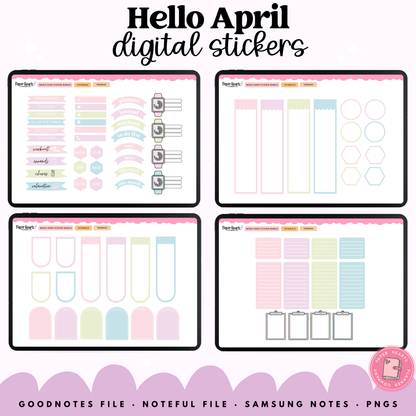Hello April Stickers